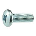 Midwest Fastener 1/4"-28 x 3/4 in Phillips Pan Machine Screw, Zinc Plated Steel, 35 PK 34602